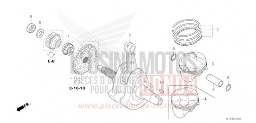 VILEBREQUIN/PISTON CRF300LRAM de 2021